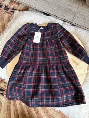 Flannel sweater dress